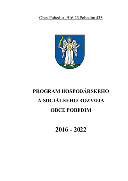 Program Hospodárskeho a Sociálneho Rozvoja Obce Pobedim 2016 - 2022