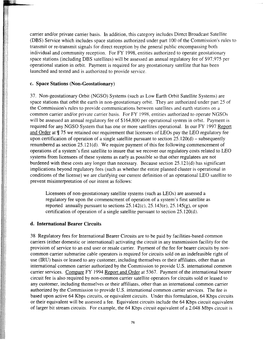 C. Space Stations (Non-Geostationary) D. International Bearer Circuits