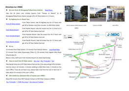 Direction to J-PARC  by Train (From JR Shinagawa/Tokyo/Ueno Station) Read More