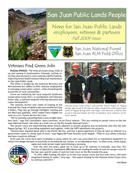 SAN JUAN PUBLIC LANDS PEOPLE 1 San Juan Public Lands People