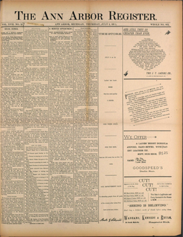 THE ANN ARBOR REGISTER. Fjniv VOL