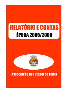 Relatório E Contas Época 2005/2006