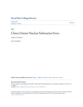 China's Future Nuclear Submarine Force