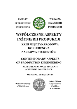 Monografia Z XXIII Międzynarodowej Konferencji Studentów