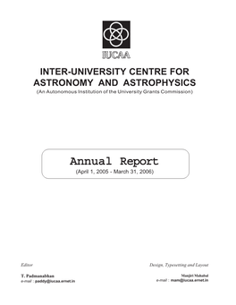 Annual Report (April 1, 2005 - March 31, 2006)