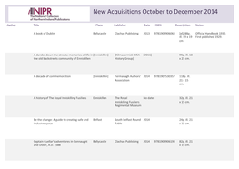 New Acquisitions October to December 2014