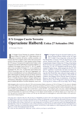 Il X Gruppo Caccia Terrestre Operazione Halberd:Ustica 27