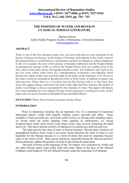 2477-6866, P-ISSN: 2527-9416 Vol.4, No.2, July 2019, Pp. 756 - 763