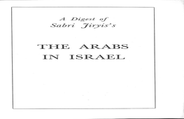 The Arabs in Israel Introduction