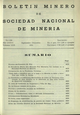 Bo Letin Minero Sociedad Nacional De Mineria