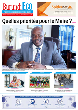 Quelles Priorités Pour Le Maire ?(Page 3)