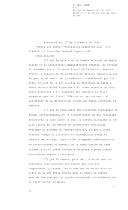 Buenos Aires, 27 De Diciembre De 1996. Vistos Los Autos: 