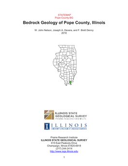 Bedrock Geology of Pope County, Illinois