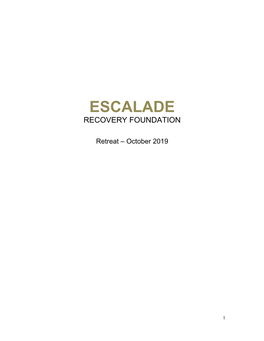 Escalade Recovery Foundation