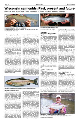 July 2021 Wisconsin Trout FINAL VERSION for PRINTING.Fm