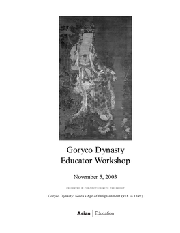 Goryeo Dynasty (PDF)