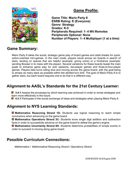 Alignment to AASL's Standards for the 21St Century Learner