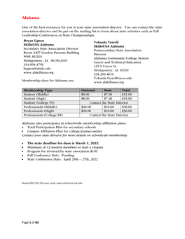 State Dues Deadlines 2021