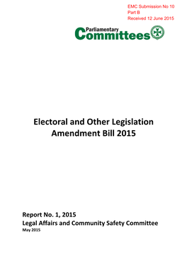 Legal Affairs and Community Safety Committee Qld Part B