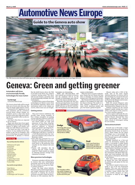 Geneva: Green and Getting Greener