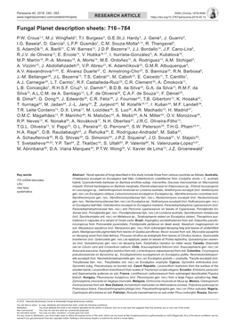 Fungal Planet Description Sheets: 716–784