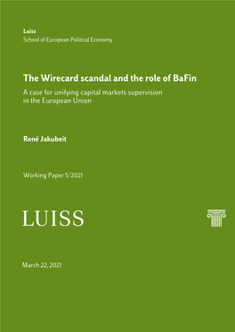 The Wirecard Scandal and the Role of Bafin