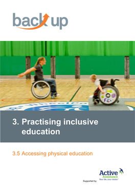 3. Practising Inclusive Education