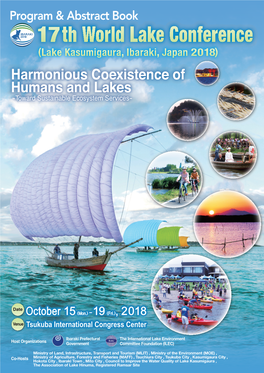 17Th World Lake Conference Program & Abstract Book Lake Kasumigaura