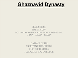 Ghaznavids 962-1186