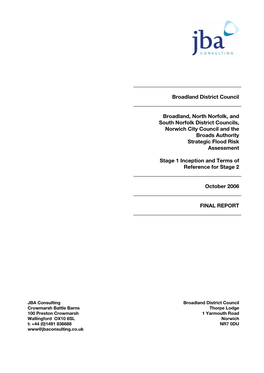 Broadland District Council Broadland, North Norfolk, and South Norfolk District Councils, Norwich City Council and the Broads Au