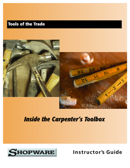 Inside the Carpenter's Toolbox