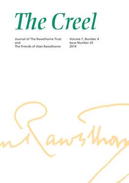 Journal of the Rawsthorne Trust and the Friends of Alan Rawsthorne