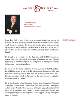 John Kim Bell Biography