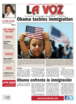 Obama Tackles Immigration Tackles Obama
