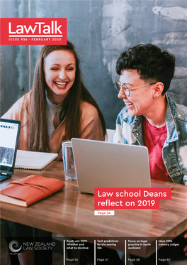 Law School Deans Reflect on 2019