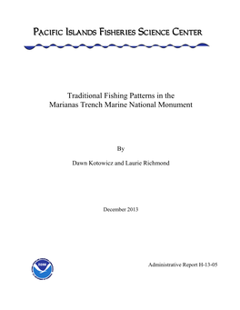 Traditional Fishing Patterns in the Marianas Trench Marine National Monument