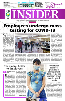 Employees Undergo Mass Testing for COVID-19