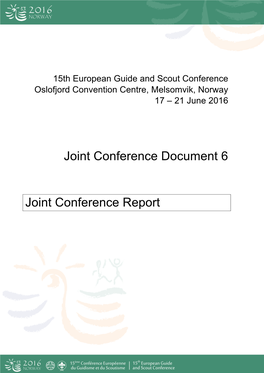 Joint Conference Report