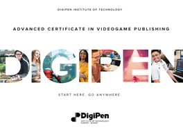 Advanced Certificate in Videogame Publishing