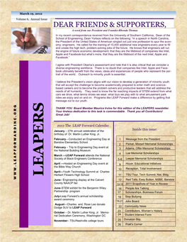 LEAPERS Newsletter