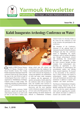 Kafafiinaugurates Archeology Conference on Water