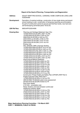 Major Applications Planning Committee