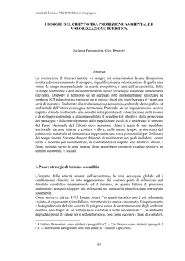 I Borghi Del Cilento Tra Protezione Ambientale E Valorizzazione Turistica