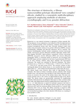 The Structure of Denisovite, a Fibrous Nanocrystalline Polytypic Disordered