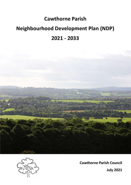 Cawthorne Neighbourhood Development Plan, July 2021