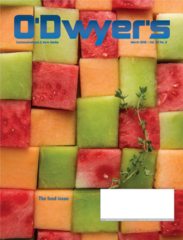 O'dwyer's Mar. '15 Food & Beverage PR Magazine