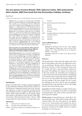 Ten New Species of Lemyra Walker, 1856, Spilosoma Curtis, 1825 and Juxtarctia Kirti & Kaleka, 2002 from South East Asia (Noctuoidea, Erebidae, Arctiinae)