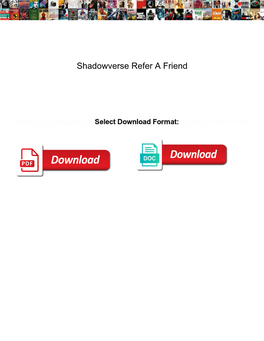 Shadowverse Refer a Friend