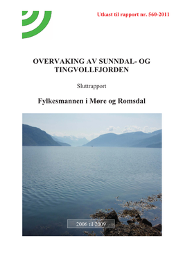 OG TINGVOLLFJORDEN Fylkesmannen I Møre Og Romsdal