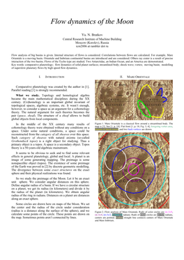 Flow Dynamics of the Moon